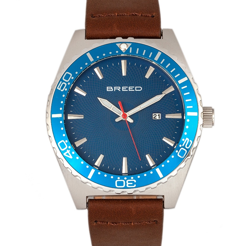 NWT Men's Leather Band Watch